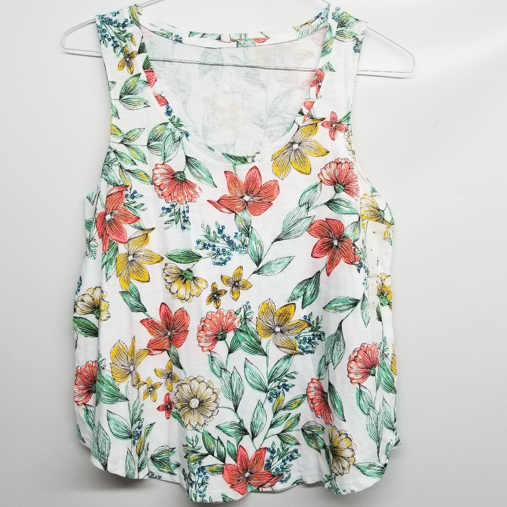 A New Day Floral Tank